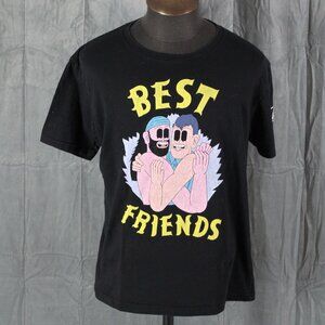 Wrestling Shirt - Best Friends AEW Cartoon Graphic - Men's Extra-Large